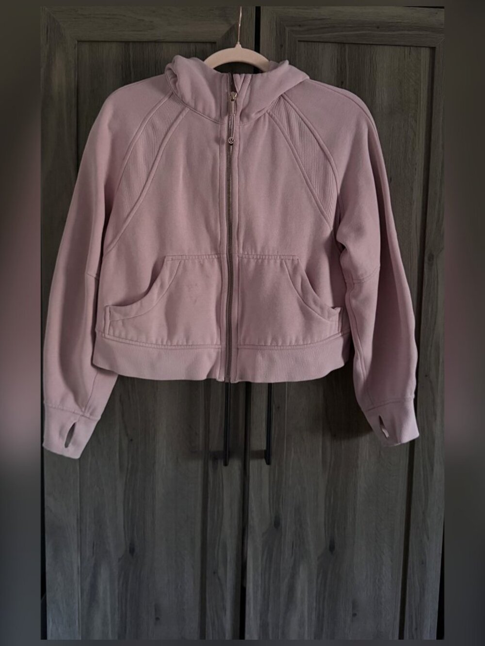 Lululemon Scuba Oversized Full-Zip Hoodie Pink Haze XS/S